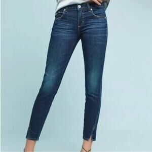 AMO X REVOLVE The Twist Midrise Skinny Ankle Jean in Eclipse Wash 28
